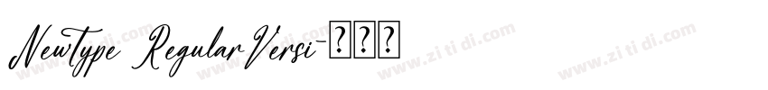 Newtype RegularVersi字体转换 Newtype RegularVersi字体转换
